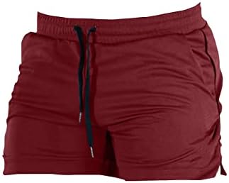 Eoeioa Mens קיץ קיץ אימוני מתיחה נושמים מכנסיים קצרים משקל קל משקל מפעיל מכנסיים קצרים אימון