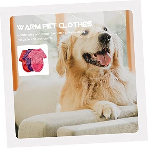 Ipetboom 3pcs חולצות מקסימות בגדי קפוצ'ונים מקסימים קטנים נעימים מוצגים כלב רך תלבושת סוודר