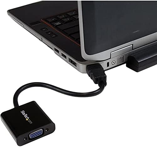 Startech.com 1080p 60Hz HDMI ל- VGA מתאם תצוגה מהירות גבוהה - ממיר וידאו פעיל HDMI ל- VGA למחשב נייד/מחשב/צג,