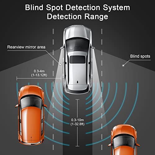 מערכת גילוי ספוט עיוור של Bluedex מכונית עיוור אוניברסלית עוזרת ניטור עיוור עיוור DC12V מסלול רכב משתנה