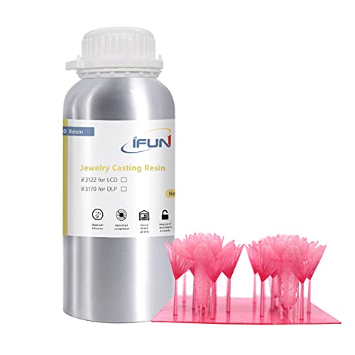 Ifun 3D מדפסת שרף- LCD UV פוטופולימר שרף- שרף ריח נמוך קל להדפסה- רזולוציה גבוהה 405nm -resin אבודים שעווה