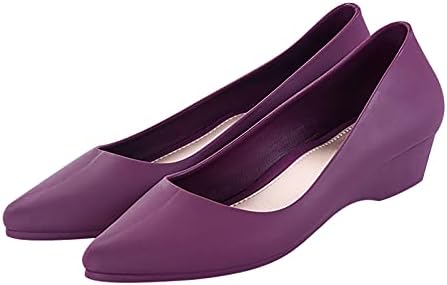 נעלי נשים בקיץ צבע אחיד נעלי ג'לי מזדמן אופנה ללא החלקה רכה תחתונה רכה סנדלי טריז