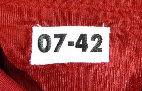 2007 סן פרנסיסקו 49ers Mackenzie Hoambrecker 3 משחק הונפק אדום ג'רזי 42 44 - משחק NFL לא חתום משומש