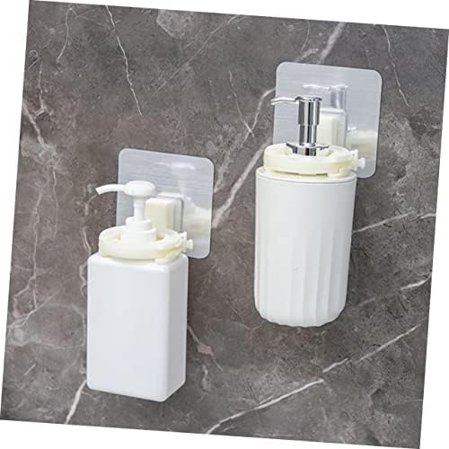Zerodeko 6 יחידות בקבוקי קולב מדף קיר קיר קיר קיר סבון מתקן L סוגריים למדפים סוגריים מדף מתכווננים מתקן סבון