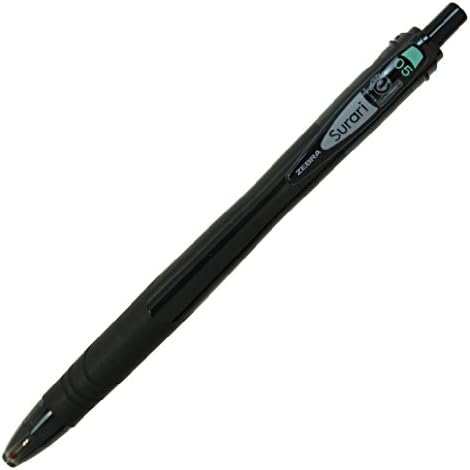 זברה סורארי תחליב דיו עט - 0.5 מ מ-גוף שחור כהה-דיו שחור