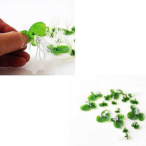 2 חבילה מלאכותי צף מדחף צמח מיני פלסטיק אקווריום דגי טנק בריכת סימולציה צמח