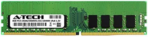 החלפת A -Tech 8GB עבור קינגסטון KSM24ES8/8ME - DDR4 2400MHz PC4-19200 ECC UDIMM 1RX8 1.2V - שרת יחיד מקל זיכרון
