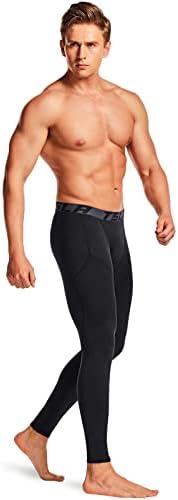 מכנסי דחיסה תרמית של TSLA 1 או 2 מכנסי דחיסה תרמית, חותלות ספורט אתלטיות וריצה, תחתית שכבת בסיס חורף