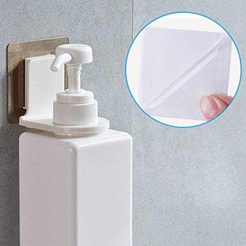 CABILOCK 4 יחידים מהדק בקבוק דבק עצמי קיר מקלחת מקלחת ג'ל מחזיק סבון נוזלי לשירותים במטבח