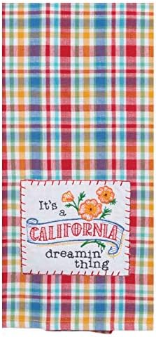 2 חלקים קיי די מדינת בית קליפורניה בקליפורניה רקמת מגבות מטבח