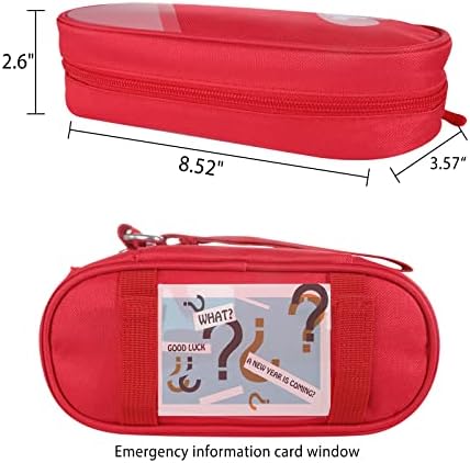 Pojagu Epipen Carry Carry Case, תרופות ניידות מבודדות הנושאות שקיות שקיות חירום שקית רפואית מחזיקה 2 Epipen