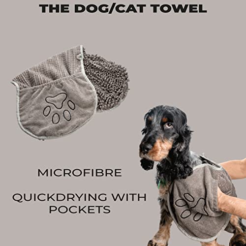 ערכת טיפוח וכביסה לחיות מחמד פרימיום לכלבים או חתולים-חבילה של מקלחת ידיים עם 6 חיות מחמד, מקרצף שמפו, מברשת