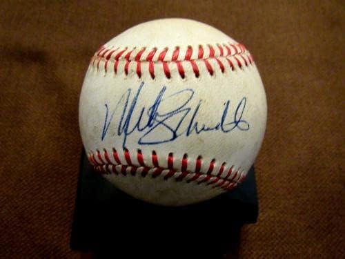 מייק שמידט פילדפיה פיליז חתם חתימה על פי עניין אוטומטי משחק בייסבול JSA - כדורי בייסבול עם חתימה