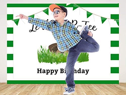 Ticuenicoa בואו נפרד גולף נושא גולף תפאורה למסיבות יום הולדת רקע דשא לצילום מסיבת יום הולדת