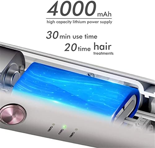 מברשת יישור שיער אלחוטי Walnuta מברשת יישור USB נטענת מסרק חם מחליק שיער נייד שיער מקצועי ברזל שטוח