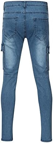 נשים מכנסיים עם כיסים ארוך כיס רוכסן ג 'ינס מכנסיים אופנה רזה ג' ינס סיבתי מתאים מגורר גודל 20 מכנסיים
