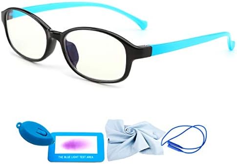 משקפי חסימת אור כחול לילדים, קריאת מחשב/משחקים/טלוויזיה / טלפונים משקפיים לבנות בנים, אנטי לחץ