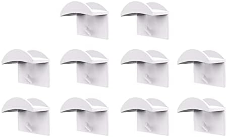 קבילוק לבן פאות 10 יחידות להחזיק כובע ארגונית, אחסון קלו ארגונית גרם כדי קאובוי קולבי קיר דלת מטבח מחזיק