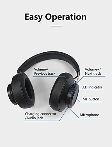 Bluedio BT5 אוזניות אלחוטיות ואוזניות אוזניים של Bluetooth סטריאו קוויות עם מיקרופון מובנה, המתאימה לטלפונים