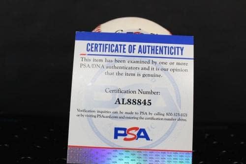 פרגי ג'נקינס חתום על חתימת בייסבול אוטומטית PSA/DNA AL88845 - כדורי בייסבול חתימה