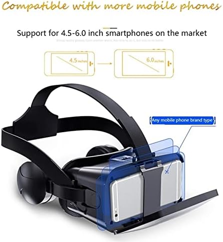 3 משקפי מציאות מדומה חליפת אוזניות מציאות מדומה קסדה אימקס סרטים לשחק משחקים מתנה ג ' ויסטיק תואם