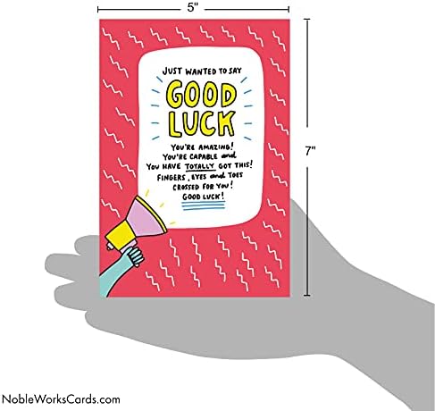 נובלוורקס-כרטיס מזל טוב חמוד עם מעטפה כרטיס נייר מכתבים מזל-יש לך את זה ג9587גלג