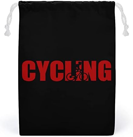 רכיבה על אופניים שרוך תרמיל בד לשימוש חוזר מחרוזת שקית אחסון פאוץ תיק תרמיל לגברים נשים