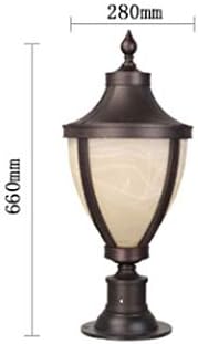 TBIIEXFL צילינדר מנורה קיר מנורת חיצונית גינה אטומה למים דלת פוסט מנורה נוף חיצוני חצר חצר סגנון אירופית