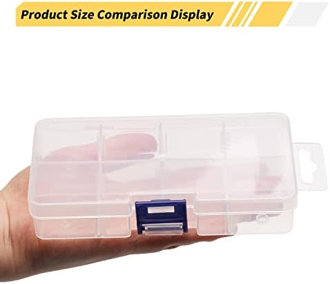 MROMAX PP תיבת אחסון רכיב 137x67x28 ממ מארגן פלסטיק מיכל מתכוונן 8 קופסאות כלים נשלפות לרכיב לרכיב אלקטרוני אביזרים