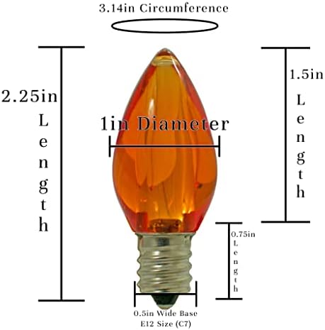 אסט. 1902 הוביל נורות חג המולד ג7 ג9 יציב מנורת סגנון החלפת תיבה של 25