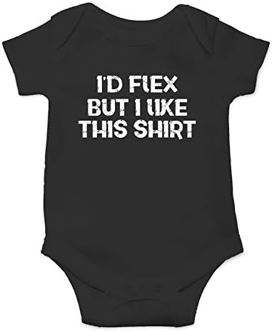 הייתי מתגמיש אבל אני אוהב את החולצה הזו - אימון תינוק מצחיק מטפס תינוקות חמוד, בגד גוף של תינוק אחד