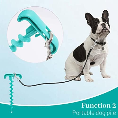 Tether Tether Tether Tug צעצוע של כלבים חיצוניים עם צעצוע כלבים אינטראקטיבי לעיסה אגרסיבית, משיכת כדור