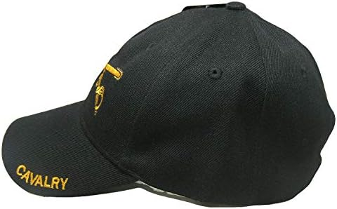 צבא ארצות הברית פרשים עם צל מורשה רקום כובע כובע שחור