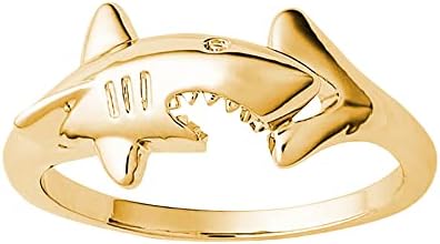 ילד סטרלינג כסף זהב מצופה טבעת אצבע חיה בהתאמה אישית אופנה טבעת טבעת בתים בת חברה יום הולדת טבעות מזויפות