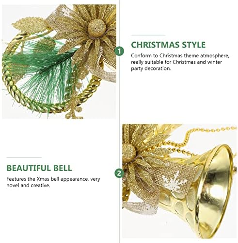 עיצוב בית טופיקו קישוטי פעמון חג המולד תלוי עץ חג המולד תלוי תלייה תליון בפעמון פלסטי