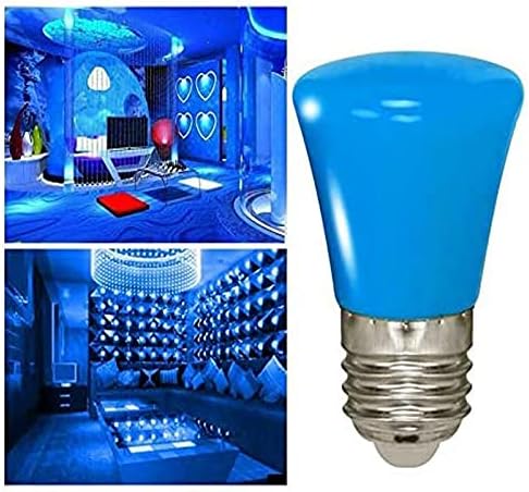 תאורה כחול הוביל אור הנורה 1 דקורטיבי כחול צבעוני הנורה דואר 26 / דואר 27 בינוני בסיס מחרוזת אור הנורה חיצוני