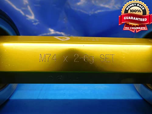 M74 x 2 6G Vermont Set Set Thread Gage 74 2.0 Go No No Go P.D.'s = 72.663 & 72.483 - DW21473AA3