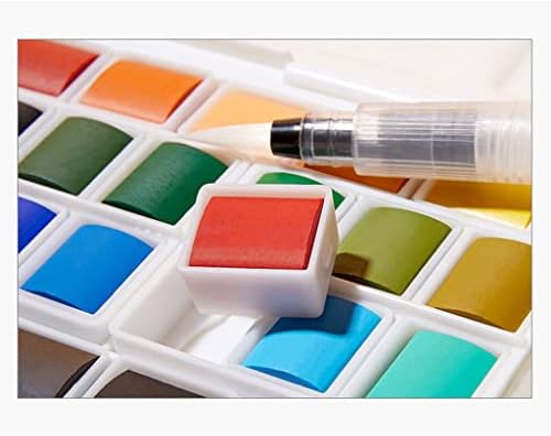 SLNFXC צבעי צבעי מים מוצקים סט סטודנטים בצבעי מים 18 צבעים סטודנטים מצויינים בעבודת יד עם צבע