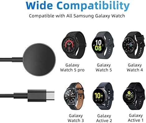 USB C Galaxy Watch 5 מטען תואם ל- Samsung Galaxy Watch 5 PRO/5/4/4 קלאסי/3/פעיל 2/פעיל טעינה