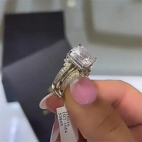 הבטחה טבעת לבת טבעת נשים אור טבעת יוקרה טבעת מתנה טבעת סגסוגת סגסוגת סט טבעת טבעת טבעת