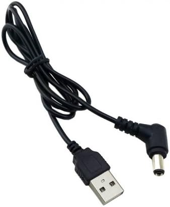 cablecc USB 2.0 סוג סוג זכר עד זווית ימנית 90 מעלות 5.5 x 2.5 ממ DC 5V תקע תקע חבית כבל טעינה