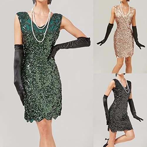 שמלות תחרה שמלת וינטג 'נשים שמלות סקסיות ללא שרוולים משנות העשרים של המאה העשרים חרוזי חרוזים ליל המסיבה כובעי