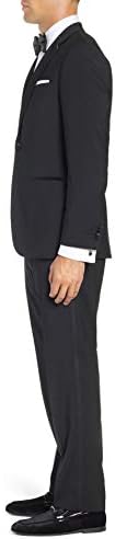 Adam Baker's Men's Classic & Slim Fit חליפת טוקסידו רשמית דו חלקית - זמינה בגדלים וצבעים רבים