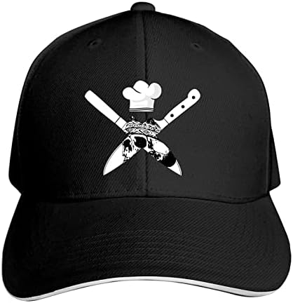 גולגולת סכיני שף בייסבול כובע, נהג משאית כובע לגברים &מגבר; אישה אבא כובע מתכוונן