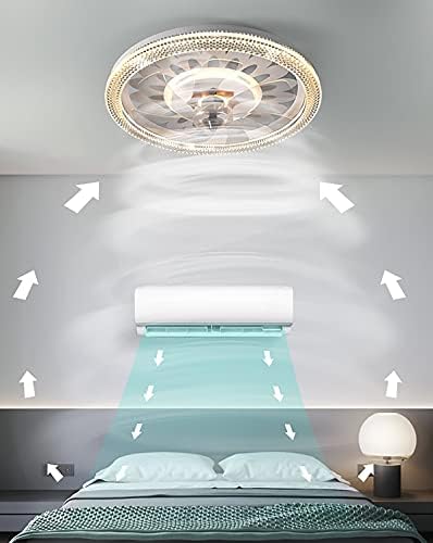מאווררי תקרה של סלון Neochy עם אורות ומאווררי תקרה מודרניים ומודרניים עם מנורות, 3 מהירויות מאוורר