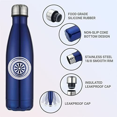 בגדים מסודרים בקבוק מים ספורט - ספורט מוטורס - בקבוקים מבודדים מפלדת אל חלד - BPA חינם - אטום דליפה - 500 מל