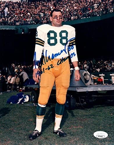 רון קרמר חתום על חתימה 8x10 Photo Packers 1961-62 Champs JSA AB54662 - תמונות NFL עם חתימה