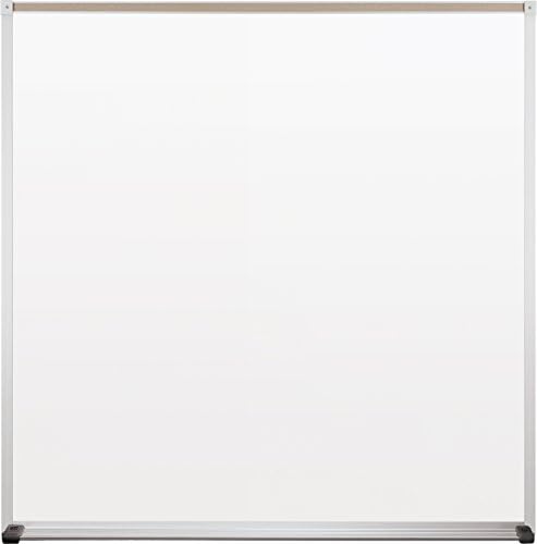 הטוב ביותר בכיתה בכיתה דלוקס פורצלן פלדה יבש למחוק לוח לבן, 4 על 4 מטר סמן מגנטי עם אלומיניום לקצץ