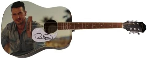 ראסל דיקרסון חתם על חתימה בגודל מלא מותאם אישית יחיד במינו גיבסון אפיפון גיטרה אקוסטית ב/ג 'יימס ספנס
