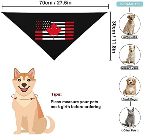 ארהב קנדה דגל כלב בנדנה רחיצה מגדלת מחמד מטפחת משולש חמוד לחתולי כלבים